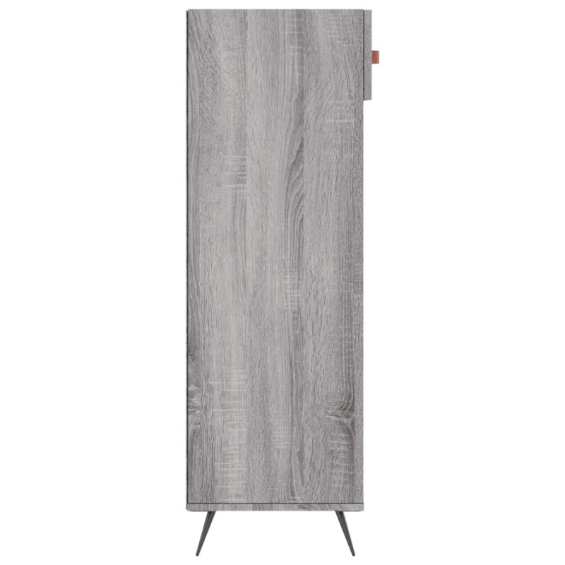 Produktbild för Skohylla grå sonoma 60x35x105 cm konstruerat trä