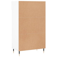 Produktbild för Skohylla vit 60x35x105 cm konstruerat trä