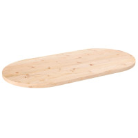 Produktbild för Bordsskiva 110x55x2,5 cm oval massiv furu