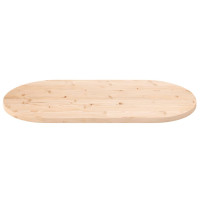 Produktbild för Bordsskiva 110x55x2,5 cm oval massiv furu