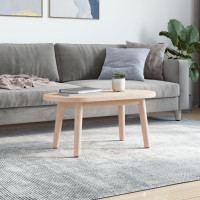 Produktbild för Bordsskiva 80x40x2,5 cm oval massiv furu