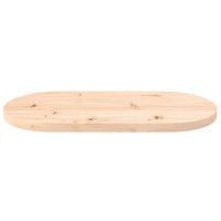 Produktbild för Bordsskiva 80x40x2,5 cm oval massiv furu