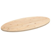 Produktbild för Bordsskiva 100x50x2,5 cm oval massiv furu