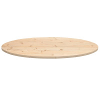 Produktbild för Bordsskiva 100x50x2,5 cm oval massiv furu