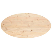 Produktbild för Bordsskiva 100x50x2,5 cm oval massiv furu