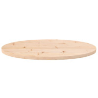 Produktbild för Bordsskiva 70x35x2,5 cm oval massiv furu