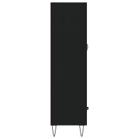 Miniatyr av produktbild för Högskåp svart 69,5x31x115 cm konstruerat trä