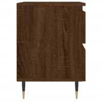 Miniatyr av produktbild för Sängbord 2 st brun ek 40x35x50 cm konstruerat trä