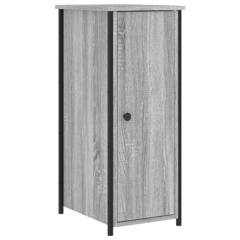 Produktbild för Sängbord grå sonoma 32x42x80 cm konstruerat trä