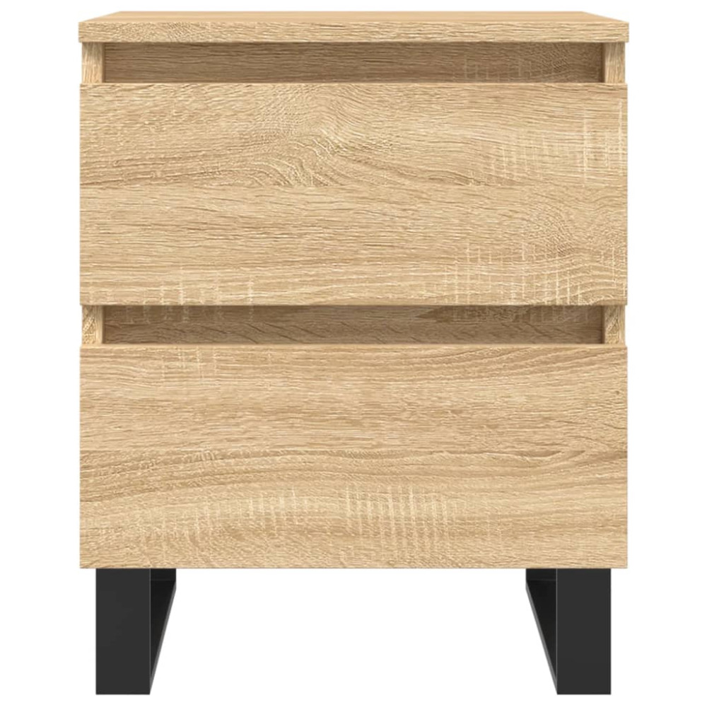 Produktbild för Sängbord 2 st sonoma-ek 40x35x50 cm konstruerat trä
