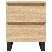 Produktbild för Sängbord 2 st sonoma-ek 40x35x50 cm konstruerat trä