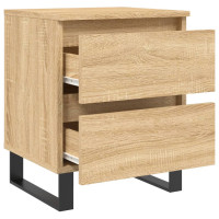 Produktbild för Sängbord 2 st sonoma-ek 40x35x50 cm konstruerat trä