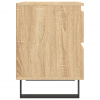 Produktbild för Sängbord 2 st sonoma-ek 40x35x50 cm konstruerat trä