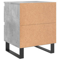 Produktbild för Sängbord 2 st betonggrå 40x35x50 cm konstruerat trä