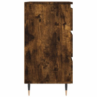 Produktbild för Sängbord 2 st rökfärgad ek 40x35x69 cm konstruerat trä