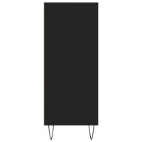 Miniatyr av produktbild för Högskåp svart 57x35x90 cm konstruerat trä