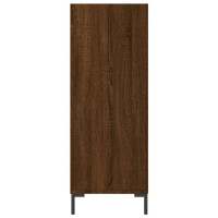 Produktbild för Bokhylla brun ek 69,5x32,5x90 cm konstruerat trä