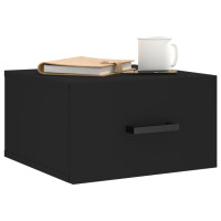 Miniatyr av produktbild för Väggmonterade sängbord 2 st svart 35x35x20 cm