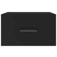 Miniatyr av produktbild för Väggmonterade sängbord 2 st svart 35x35x20 cm