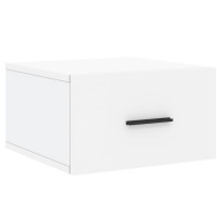 Produktbild för Väggmonterat sängbord vit 35x35x20 cm