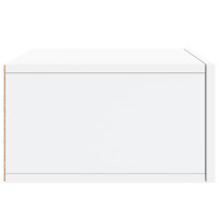 Produktbild för Väggmonterat sängbord vit 35x35x20 cm