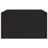 Miniatyr av produktbild för Väggmonterat sängbord svart 35x35x20 cm