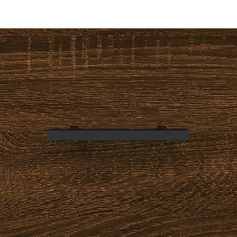 Produktbild för Väggmonterat sängbord 2 st brun ek 35x35x20 cm