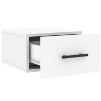 Miniatyr av produktbild för Väggmonterade sängbord 2 st vit 35x35x20 cm