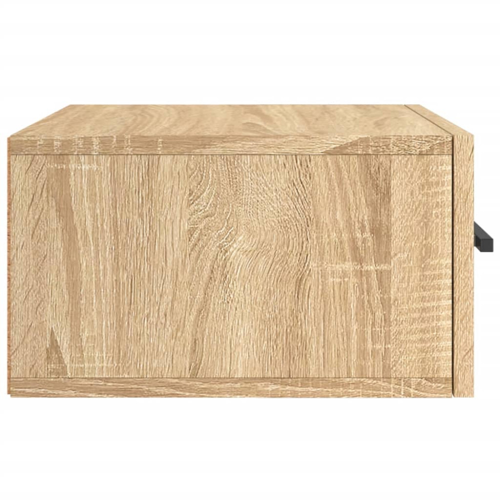 Produktbild för Väggmonterat sängbord sonoma-ek 35x35x20 cm