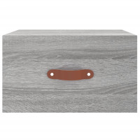 Produktbild för Väggmonterade sängbord grå sonoma 35x35x20 cm