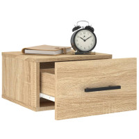 Produktbild för Väggmonterade sängbord 2 st sonoma-ek 35x35x20 cm
