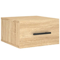 Produktbild för Väggmonterade sängbord 2 st sonoma-ek 35x35x20 cm