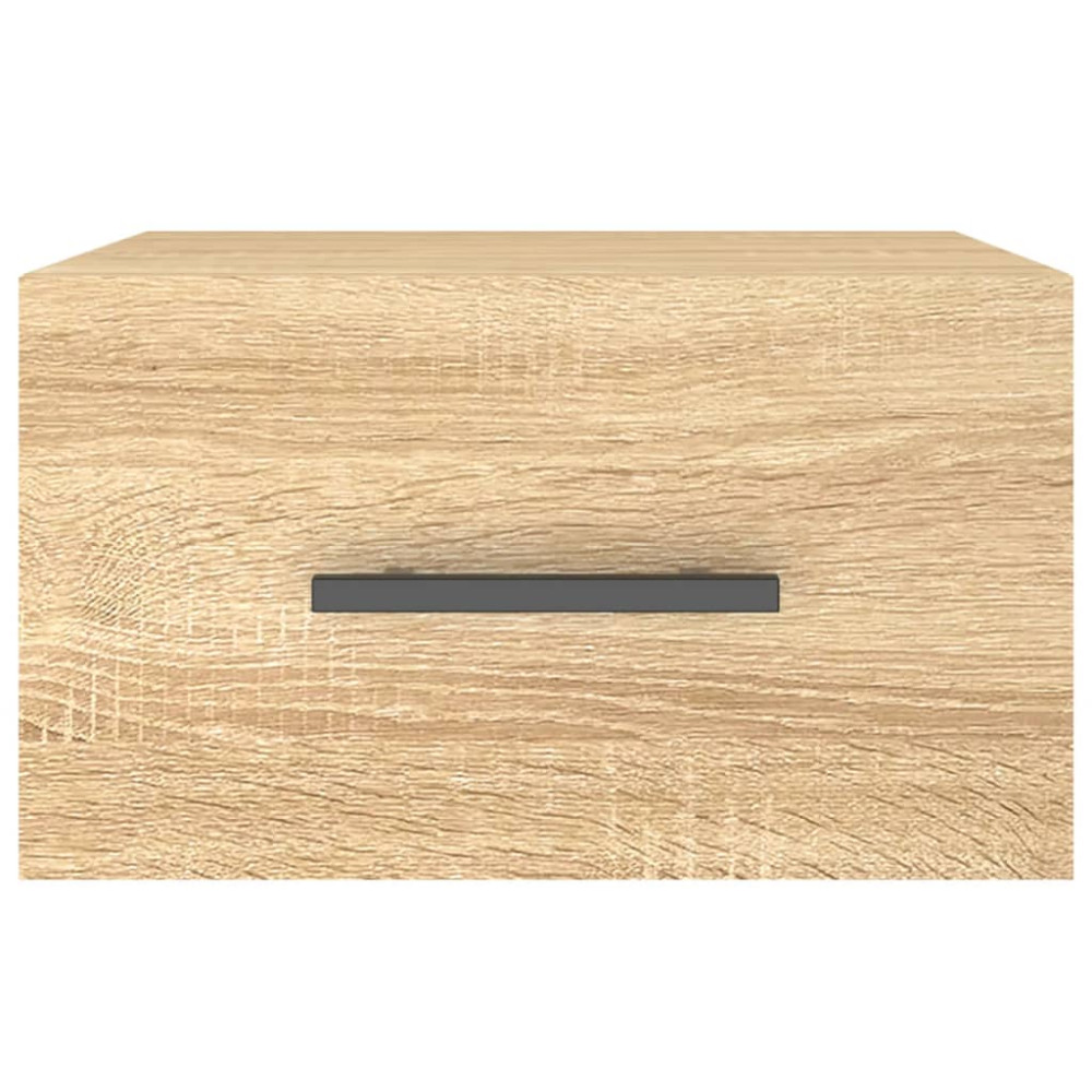 Produktbild för Väggmonterade sängbord 2 st sonoma-ek 35x35x20 cm