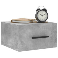 Miniatyr av produktbild för Väggmonterade sängbord 2 st betonggrå 35x35x20 cm
