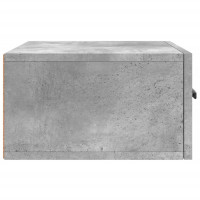Produktbild för Väggmonterade sängbord 2 st betonggrå 35x35x20 cm