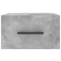 Produktbild för Väggmonterat sängbord betonggrå 35x35x20 cm