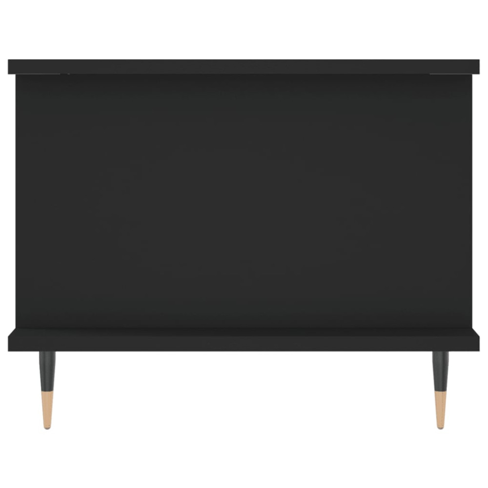 Produktbild för Soffbord svart 90x50x40 cm konstruerat trä