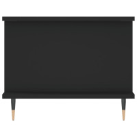Produktbild för Soffbord svart 90x50x40 cm konstruerat trä