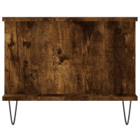 Produktbild för Soffbord rökfärgad ek 90x50x40 cm konstruerat trä