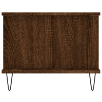 Produktbild för Soffbord brun ek 90x50x40 cm konstruerat trä