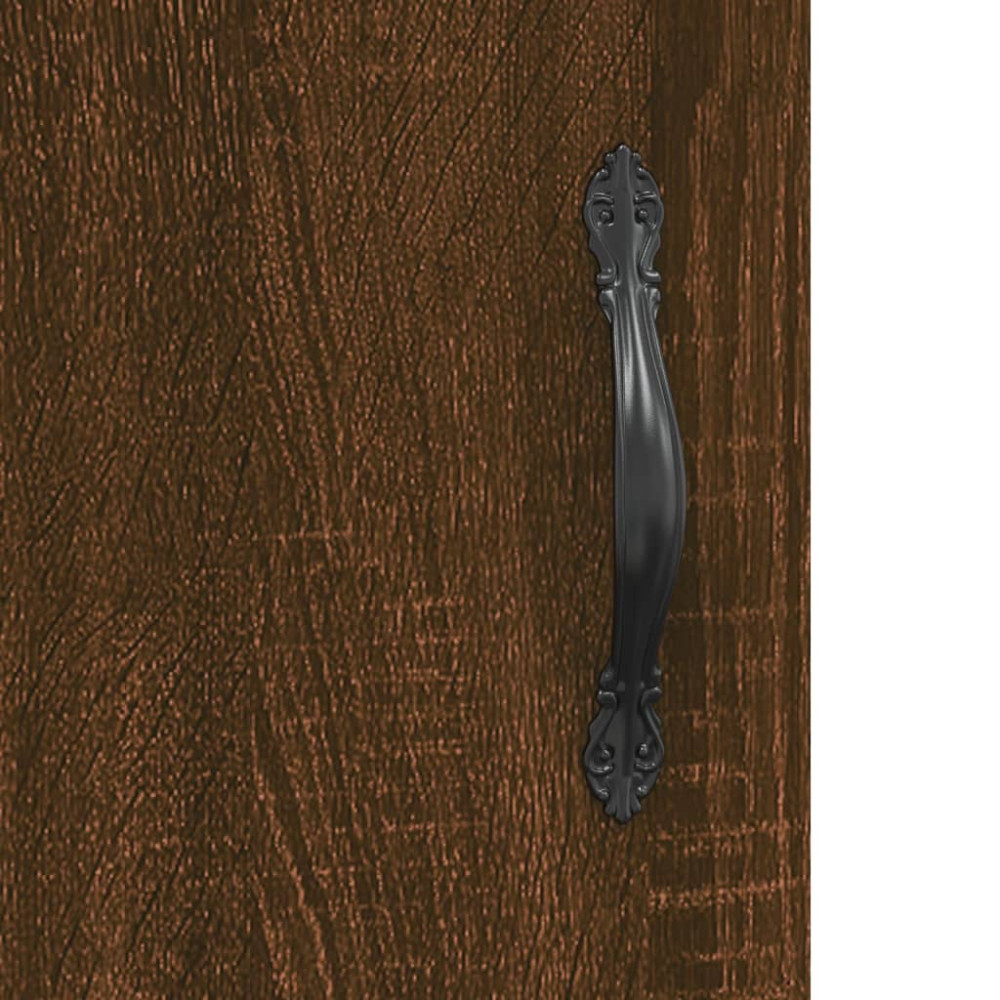 Produktbild för Soffbord brun ek 90x50x40 cm konstruerat trä