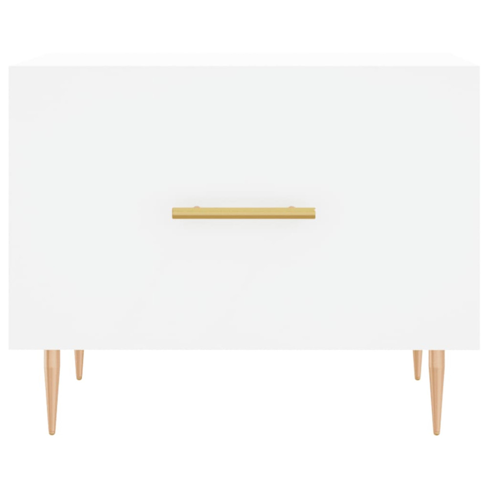 Produktbild för Soffbord svart 50x50x40 cm konstruerat trä
