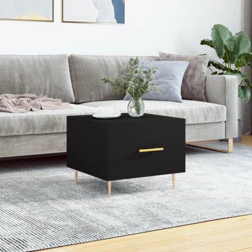 vidaXL Soffbord svart 50x50x40 cm konstruerat trä