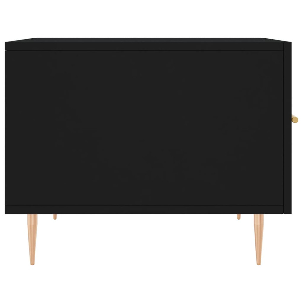 Produktbild för Soffbord svart 50x50x40 cm konstruerat trä