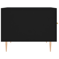 Produktbild för Soffbord svart 50x50x40 cm konstruerat trä