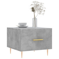 Produktbild för Soffbord betonggrå 50x50x40 cm konstruerat trä