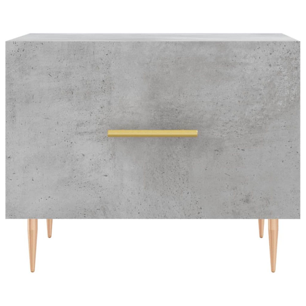 Produktbild för Soffbord betonggrå 50x50x40 cm konstruerat trä