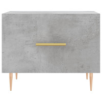 Produktbild för Soffbord betonggrå 50x50x40 cm konstruerat trä