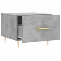 Produktbild för Soffbord betonggrå 50x50x40 cm konstruerat trä