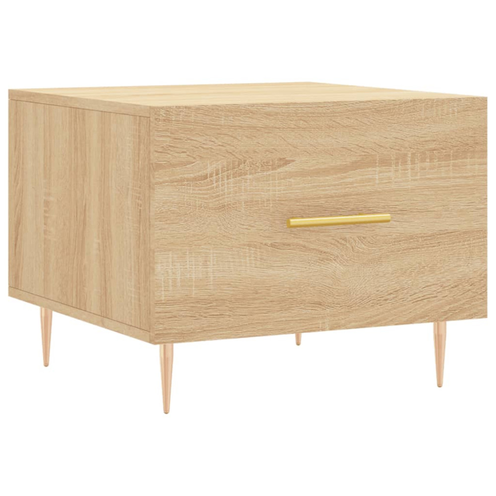 Produktbild för Soffbord sonoma-ek 50x50x40 cm konstruerat trä